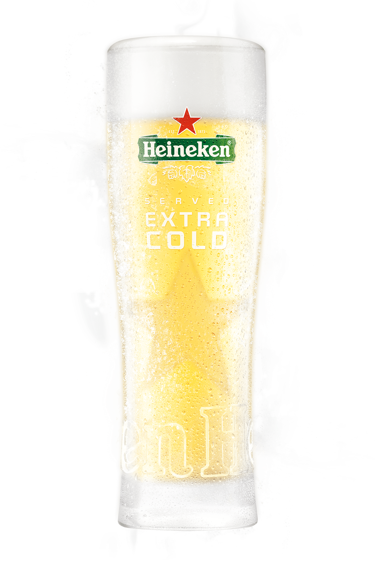 heineken extra cold glas